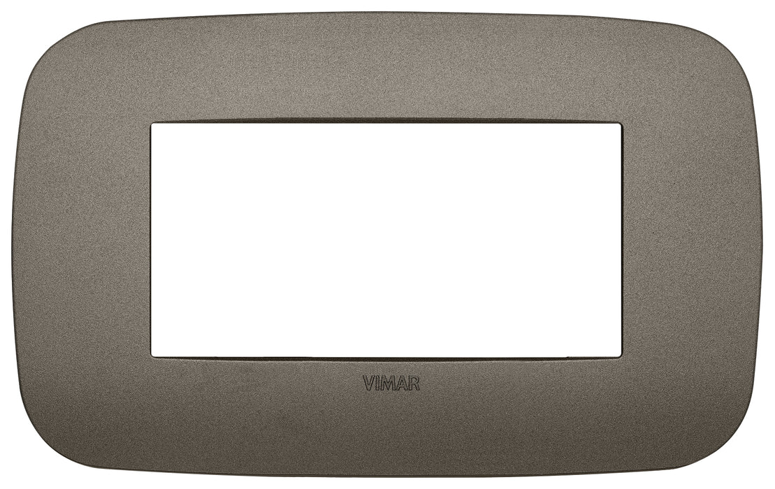 Vimar 19684.80 - Placca Round 4M Metal