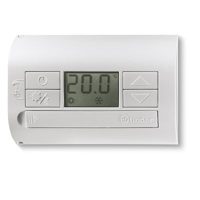Finder 1T3190032000 - TERMOSTATO DIGIT NERO PARETE 1CO 5A BATT