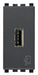 20292 - Eikon Unit alimentazione USB 5V1‚5A 1M grigio 