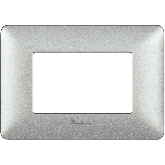 BTicino AM4803TBC - placca 3 moduli - colore bianco calce