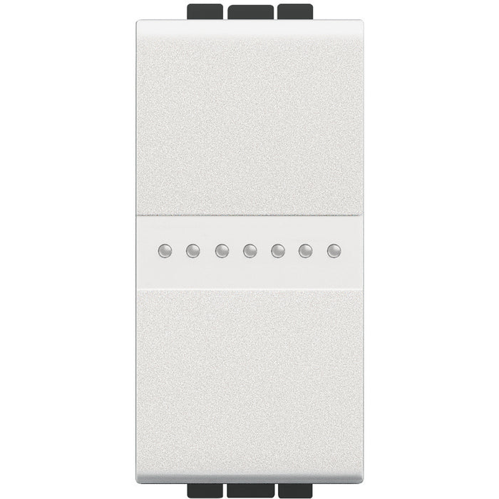 BTicino N4054 - invertitore con comando assiale 1P 16AX 250 Vac - Bianco