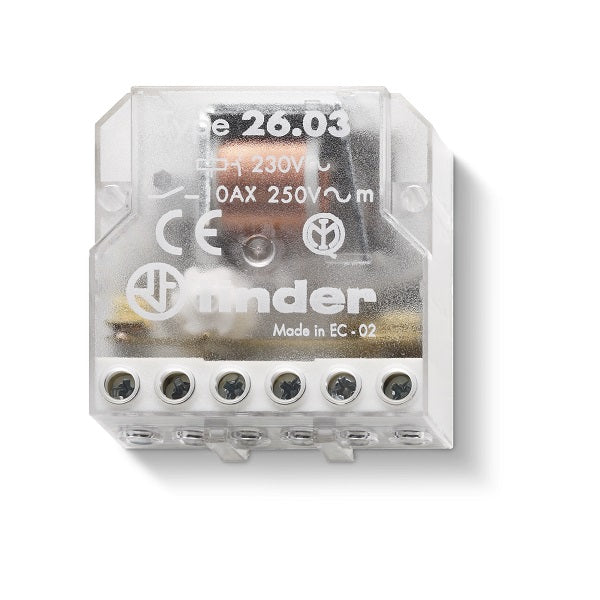 Finder 260382300000 - REL AD IMPULSI PANNELLO 1NO+1NC 10A