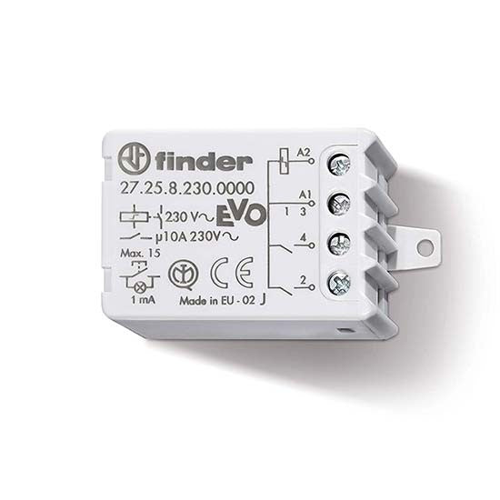 Finder PACKRELE27258230 - RELE' COMMUTATORE AD IMPULSI ELETTRONICO FINDER 27258230 CON CONDENSATORE - PACCO DA 10PZ