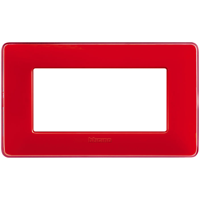 BTicino AM4804CRD - placca 4 moduli - colore corallo
