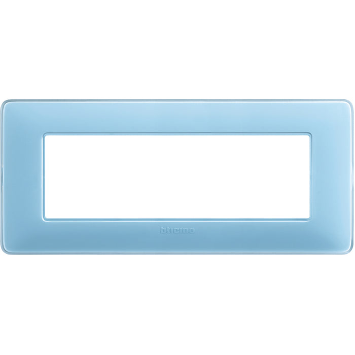 BTicino AM4806CAR - placca 6 moduli - colore turchese
