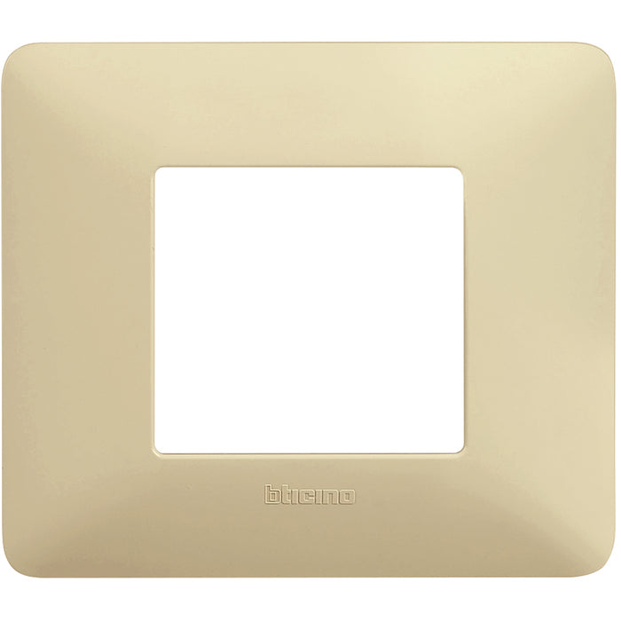 BTicino AM4802BCD - placca 2 moduli - colore corda