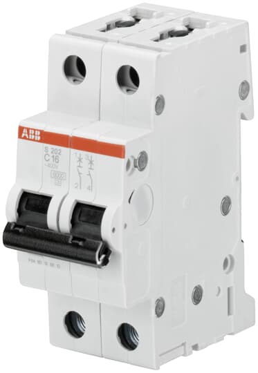 Abb S465908 - Interruttore magnetotermico automatico 2p 6kA C 16A 2P