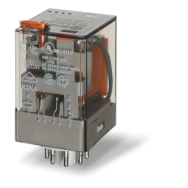 Finder 601290120040 - REL INDUSTRIALE 2 CONTATTI 10A OCTAL