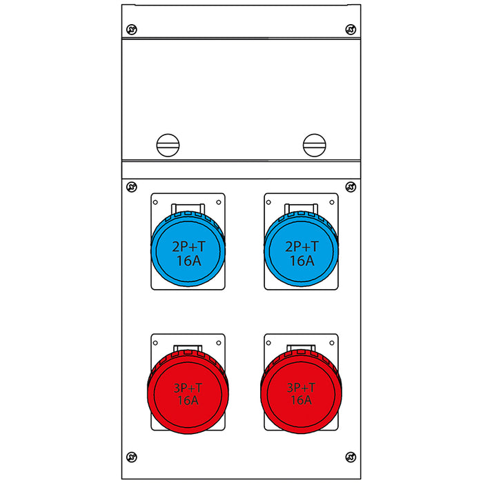 Scame 630.4506-1060 - QUADRO DISTR. PORTATILE BLOCK4