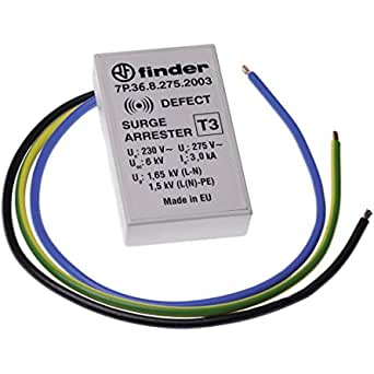 Finder 7P3682752003 - SPD CLASSE3 MONOFASE INCAS. 275VAC 6KV 3KA