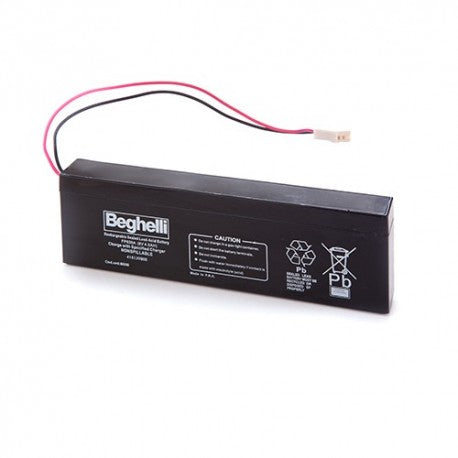 Beghelli 8800 - BATTERIA AL PIOMBO RICARICABILE 6V 4‚0Ah SLIM