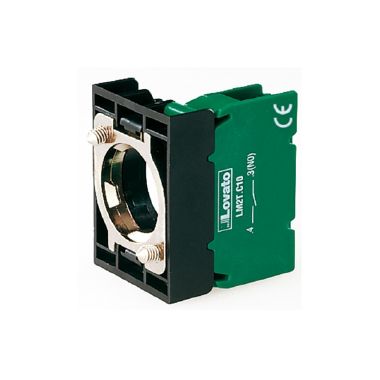 Lovato 8LM2TE10 - Elemento di contatto 22mm serie 8lm‚ na. Attacchi a vite. Con base di fissaggio