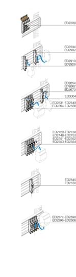 Abb ED2738 - Modulo base con cavo L2 alto 100A