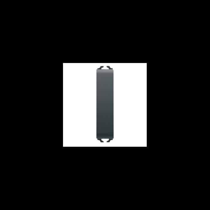 Gewiss GW12161 - PULSANTE UNIPOLARE 250V ac - NA 10A - NEUTRO - 1/2 MODULO - NERO - CHORUS