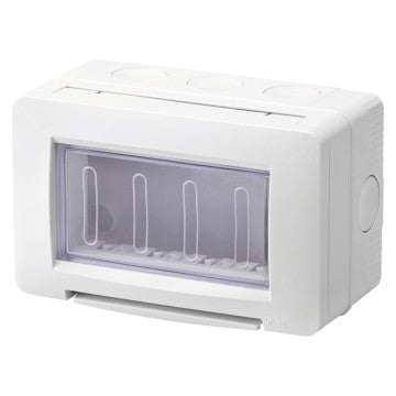 Gewiss GW16514 - CONTENITORE AUTOPORTANTE VUOTO - STAGNO IP55 4 POSTI - GRIGIO RAL 7035 - CHORUS