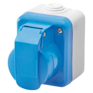 Gewiss GW26222 - PRESA INDUSTRIALE DA PARETE A NORMA IEC 309 - 2P+T - 230V - IP44 - GRIGIO RAL 7035
