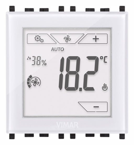 02951.B - Termostato touch domotico 2M bianco 