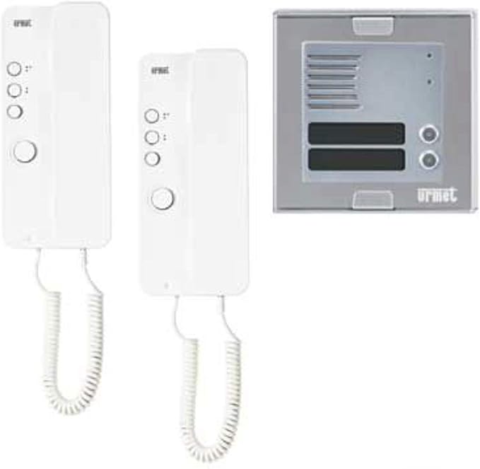 Urmet 1150/302 - Citoset V2 bifamiliare con pulsantiera Sinthesi S2 mod. 1148 e citofono Mro