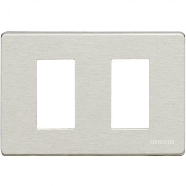 503/2A/AL - MAGIC - PLACCA 2P ALLUMINIO 