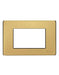 BTicino 503/3A/OT - MAGIC - PLACCA 3P OTTONE LUCIDO