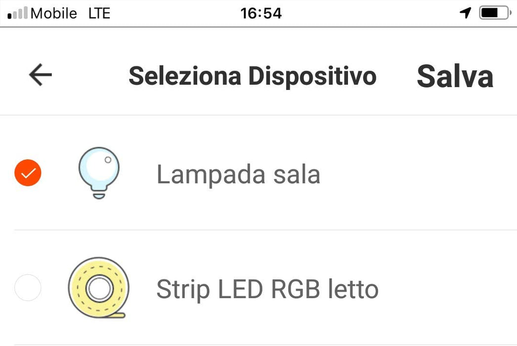 60012 - Lampadina Smart Goccia E27 Beghelli Dom-E 11w Wi-Fi