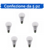 PACK5PZ - Confezione da 5 Lampadine Led 56811 Beghelli Elplast 15W=100W Attacco E27 4000K 