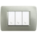 BTicino C4803VM - luna - placca 3P verde metallizzato