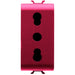 GW10213 - PRESA STANDARD ITALIANO 250V ac - PER LINEE DEDICATE - 2P+T 16A BIVALENTE - P11-P17 - 1 MODULO - ROSSO - CHORUS 