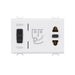 GW10331 - PRESA PER RASOIO STANDARD EUROAMERICANO CON TRASFORMATORE DI ISOLAMENTO - 230V ac - 50/60 Hz - 3 MODULI - BIANCO - CHORUS 