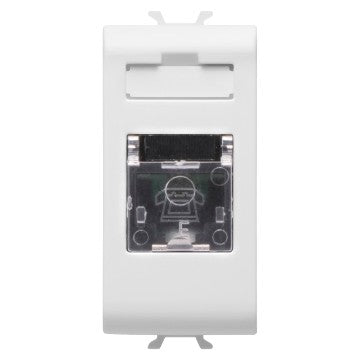 GW10401 - PRESA TELEFONICA STANDARD INTERNAZIONALE - RJ11 TOOLLESS - 1 MODULO - BIANCO - CHORUS 