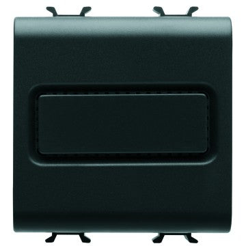 GW12611 - SUONERIA 3 INGRESSI INDIPENDENTI - 12V ac/dc 6VA 80 dBA 1 METRO - 2 MODULI - NERO - CHORUS 