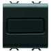 GW12611 - SUONERIA 3 INGRESSI INDIPENDENTI - 12V ac/dc 6VA 80 dBA 1 METRO - 2 MODULI - NERO - CHORUS 