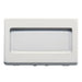 GW20024 - PULSANTE CON TARGA PORTANOME ILLUMINABILE 250V ac - NA 10A - 3 MODULI - SYSTEM WHITE 