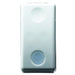 GW20515 - PULSANTE UNIPOLARE 250V ac - NA 10A - LUMINOSO 230V ac - CON LENTE NEUTRA SOSTITUIBILE - 1 MODULO - SYSTEM WHITE 