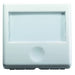 GW20591 - PULSANTE CON TARGA PORTANOME ILLUMINABILE 250V ac - NA 10A - 2 MODULI - SYSTEM WHITE 