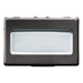 GW21024 - PULSANTE CON TARGA PORTANOME ILLUMINABILE 250V ac - NA 10A - 3 MODULI - SYSTEM BLACK 