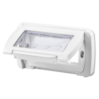 GW22461 - PLACCA STAGNA - AUTOPORTANTE - 4 POSTI - BIANCO NUVOLA - SYSTEM 