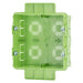 GW24237PM - SCATOLA AD ALTA CAPIENZA PER SERIE CIVILI MODULARI - GREEN WALL - PER PARETI LEGGERE - HALOGEN FREE - 8 POSTI (4+4) - 131X129X53 