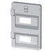 GW44854 - PANNELLO FRONTALE FINESTRATO 24 MODULI QUADRI 316X396 - GRIGIO RAL 7035 