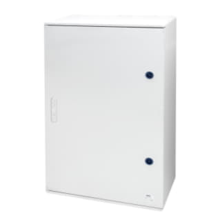 GW46003F - QUADRO POLIESTERE PORTA CIECA MUNITA DI SERRATURA - 405X500X200 - IP66 - GRIGIO RAL 7035 