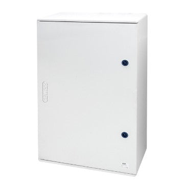 GW46005F - QUADRO POLIESTERE PORTA CIECA MUNITA DI SERRATURA - 515X650X250 - IP66 - GRIGIO RAL 7035 