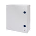 GW46032 - QUADRO METALLO PORTA CIECA MUNITA DI SERRATURA 310X425X160 - IP55 - GRIGIO RAL 7035 