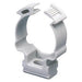 GW50607 - SUPPORTO A COLLARE IN POLIMERO ANTIURTO - TUBO DIAMETRO 25MM - GRIGIO RAL 7035 