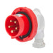 GW60111 - SPINA MOBILE A 90 - IP67 - 2P+T 16A 380-415V 50/60HZ - ROSSO - 9H - CABLAGGIO A VITE 