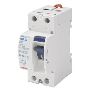 GW94827 - INTERRUTTORE DIFFERENZIALE PURO - 2P 40A TIPO A ISTANTANEO Idn=0‚03A 230V - 2 MODULI 