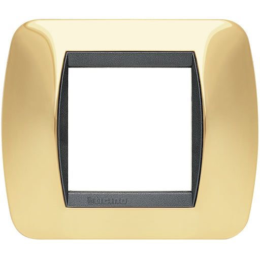 L4802OR - living int - placca 2 posti oro vero 