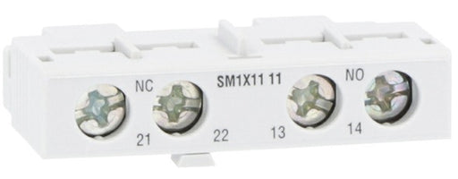 SM1X1111 - Contatto ausiliario aggiuntivo. Montaggio frontale 1na+1nc 