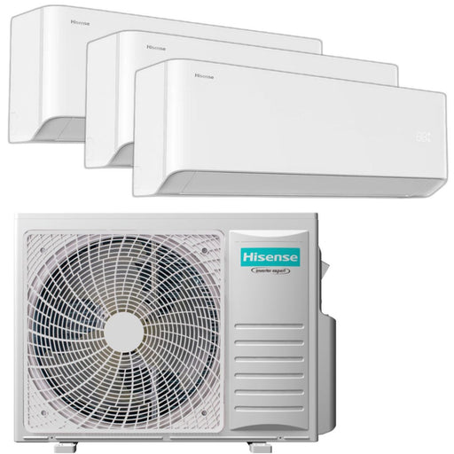 UNIHBTRIAL12+12+9 - Condizionatore Hisense Uni Hb Trial Split 12000+12000+9000 Btu WiFi Inverter 3AMW72U4RJC A+++/A++ 