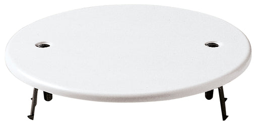 02646 - Coperchio rotondo  94mm +griffe bianco 