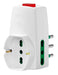 Vimar 0P00331.B - Adattatore S17+2P17/11+univ+inter.bianco
